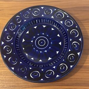 Arabia Finland Cobalt Blue and White 14" 'Valencia' Serving Dish by Ulla Procope